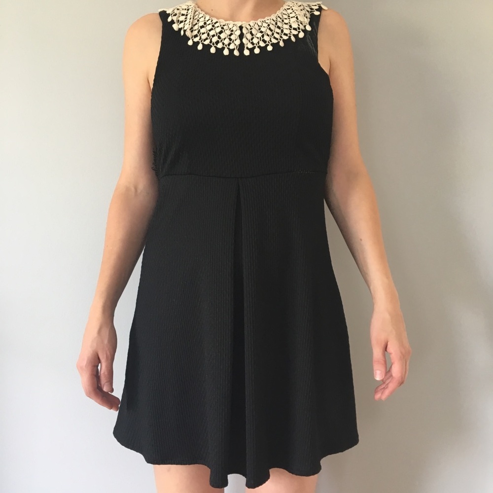 Black Free People Dress with collar